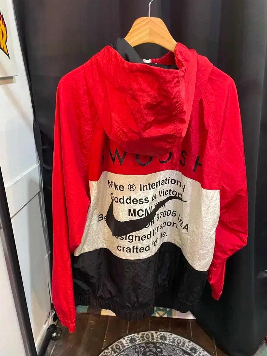 Nike ナイキ 正規品 ダブルスウッシュ ナイロン ウインドブレーカー
