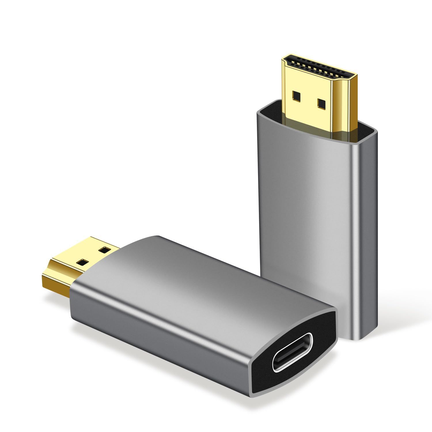 Steam Deck 3/4対応 Thunderbolt C MacBok Type FreeSync VRR Pad HDR 2K@60Hz 4K@60Hz Pro 4K@60Hz USB-CメスからHDMIオスコンバーター アダプター De-ll対応【1パ
