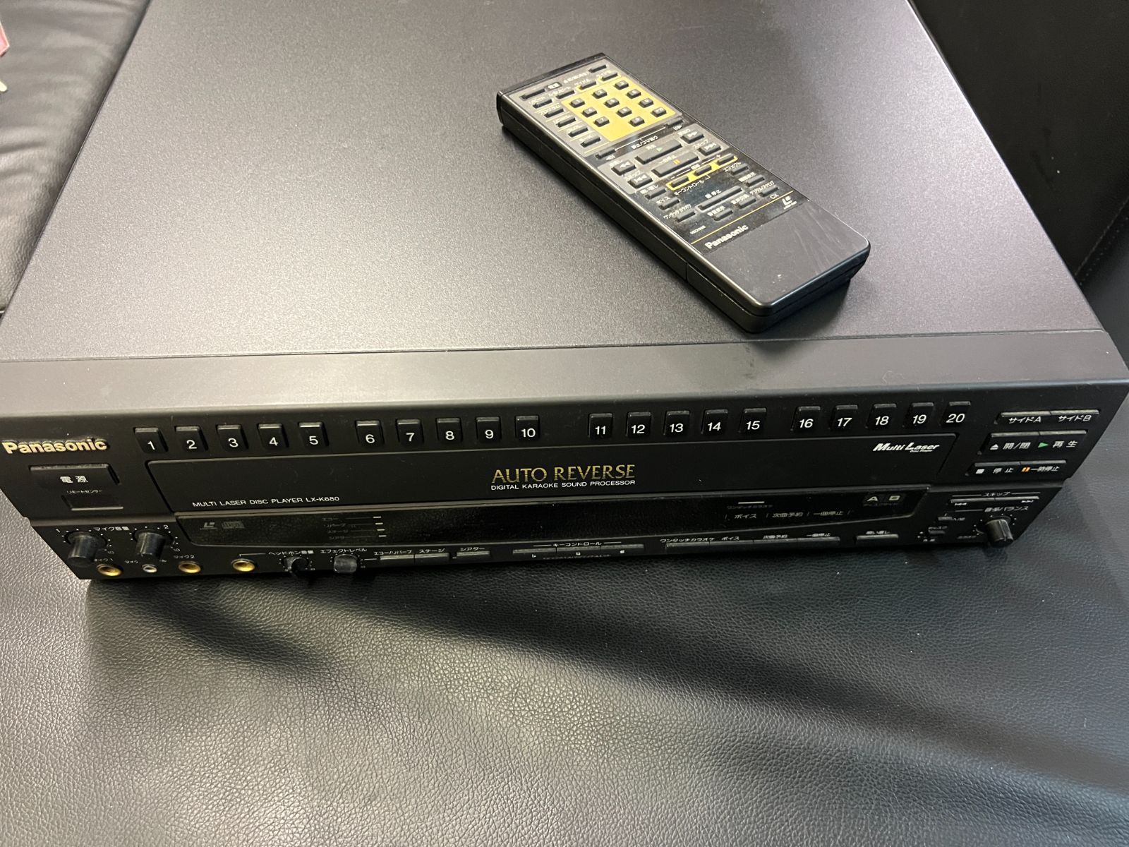 Panasonic MULTI LASER DISC PLAYER LX-K680 パナソニック製 業務用レーザーディスクプレーヤー カラオケ対応