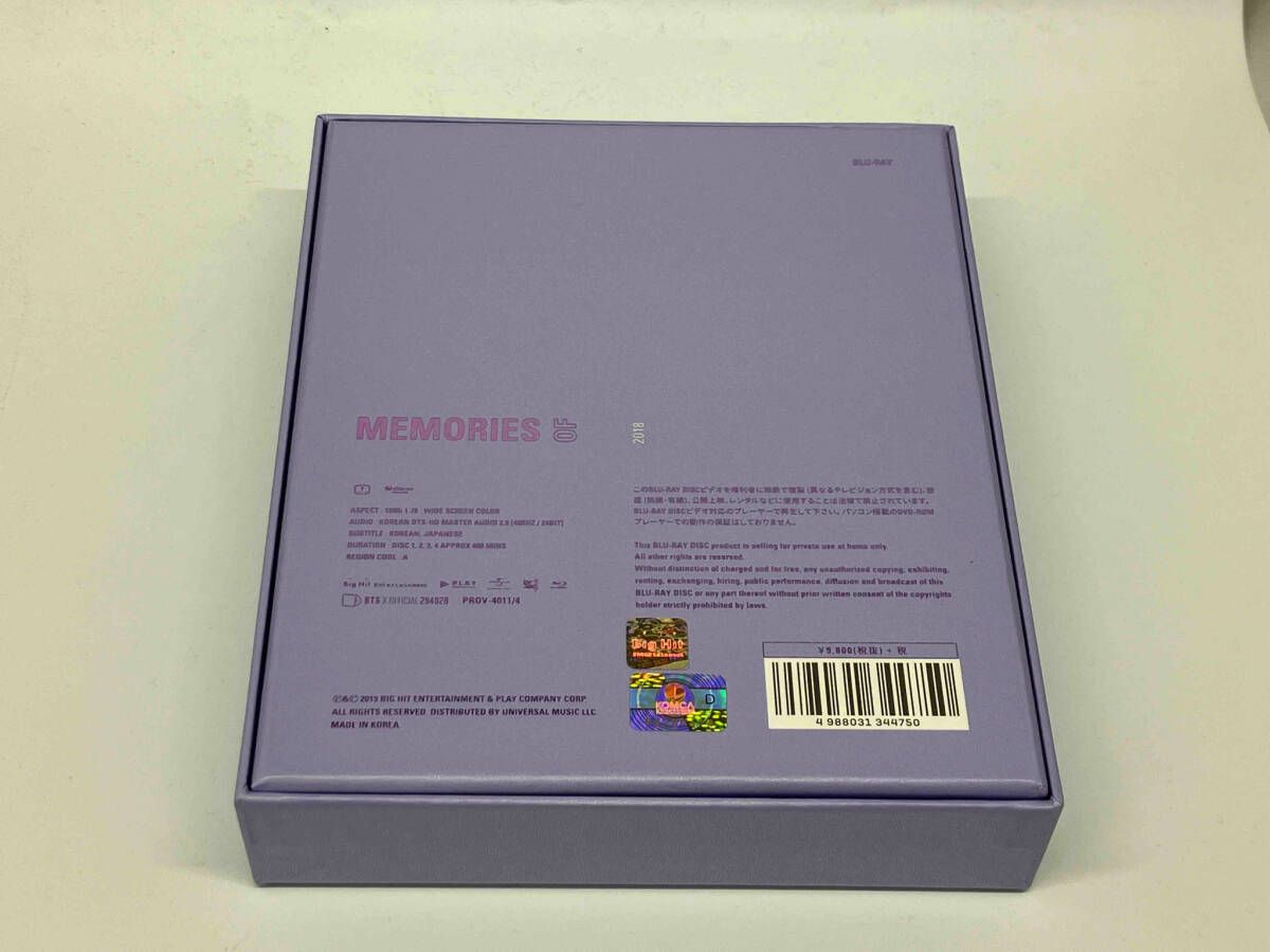 付属品欠品 Blu-ray BTS MEMORIES OF 2018(UNIVERSAL MUSIC STORE & FC限定