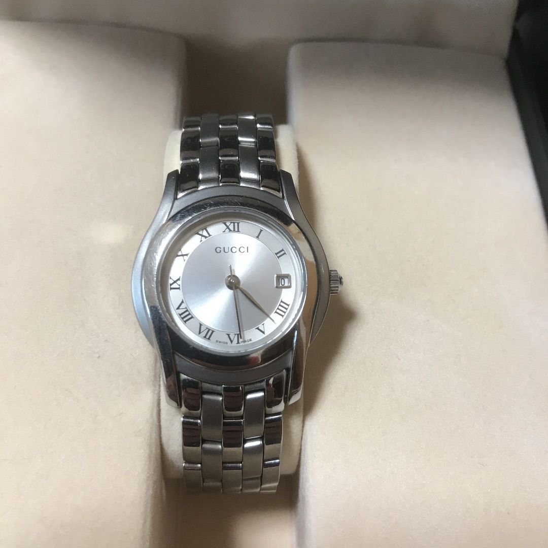GUCCI 腕時計 5500L ケース付き レディース - メルカリ