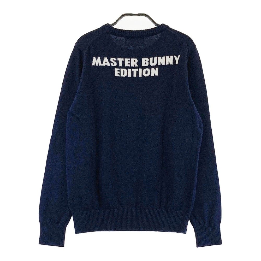サイズ：0 MASTER BUNNY EDITION マスターバニーエディション  カシミヤ コットン ニットセーター  グレー系 [240101442044] ゴルフウェア レディース ストスト MASTER BUNNY EDITION マスターバニーエディション カシミヤ