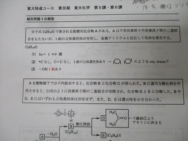 東進 東京大学 東大特進コース 東大化学 テキスト通年セット