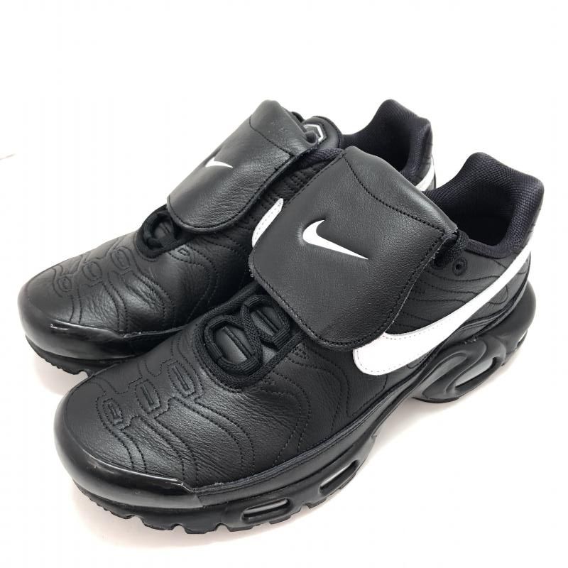 【中古】NIKE WMNS AIR MAX PLUS BLACK WHITE サイズ27.5cm HF0074-001 ナイキ エアマックス ウィメンズ[91]