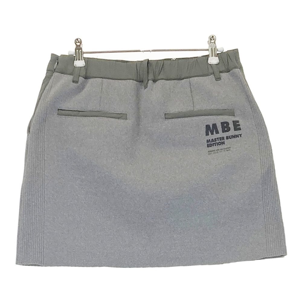 サイズ 2 MASTER BUNNY EDITION マスターバニーエディション 中綿切替 ニットスカート グレー系 240101497488 ゴルフウェア レディース ストスト