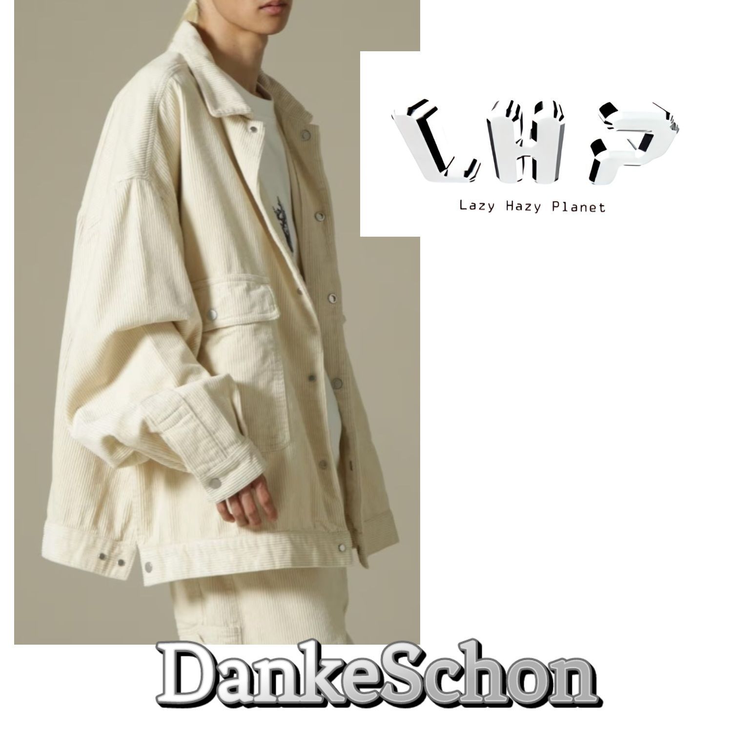 DankeSchon/ダンケシェーン/ホワイト Premium Couduroy Coveralls