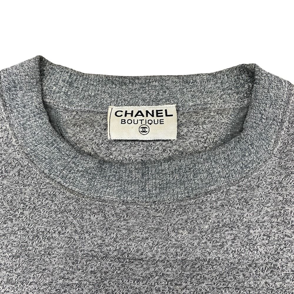 CHANEL シャネル スウェット トレーナー 5 19 31 ココマーク ロゴ １９９０年代 ヴィンテージ グレー 中古 tdc-001861-4d