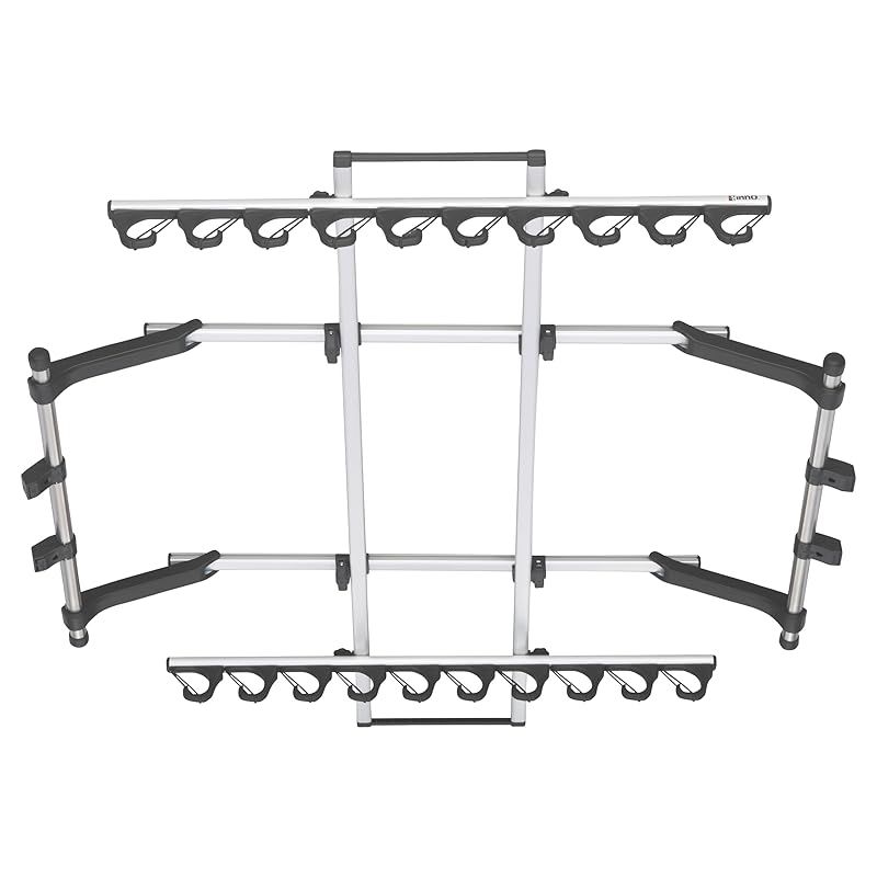 カーメイト CARMATE INNO ロッドホルダー Jフック 10 釣り竿 車載 ホルダー シンプルなJフック 10本積み IF15