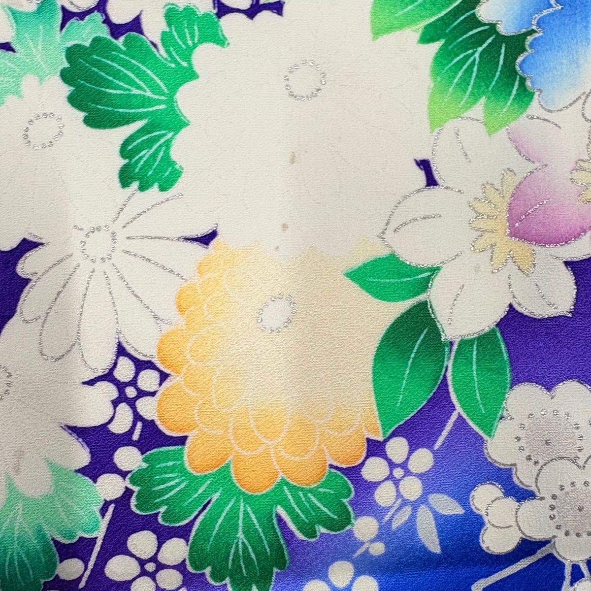 振袖 身長146-161cm 青　牡丹　菊　正絹 振袖 身長146-161cm 青 牡丹 菊 正絹（楽天市場】【レンタル