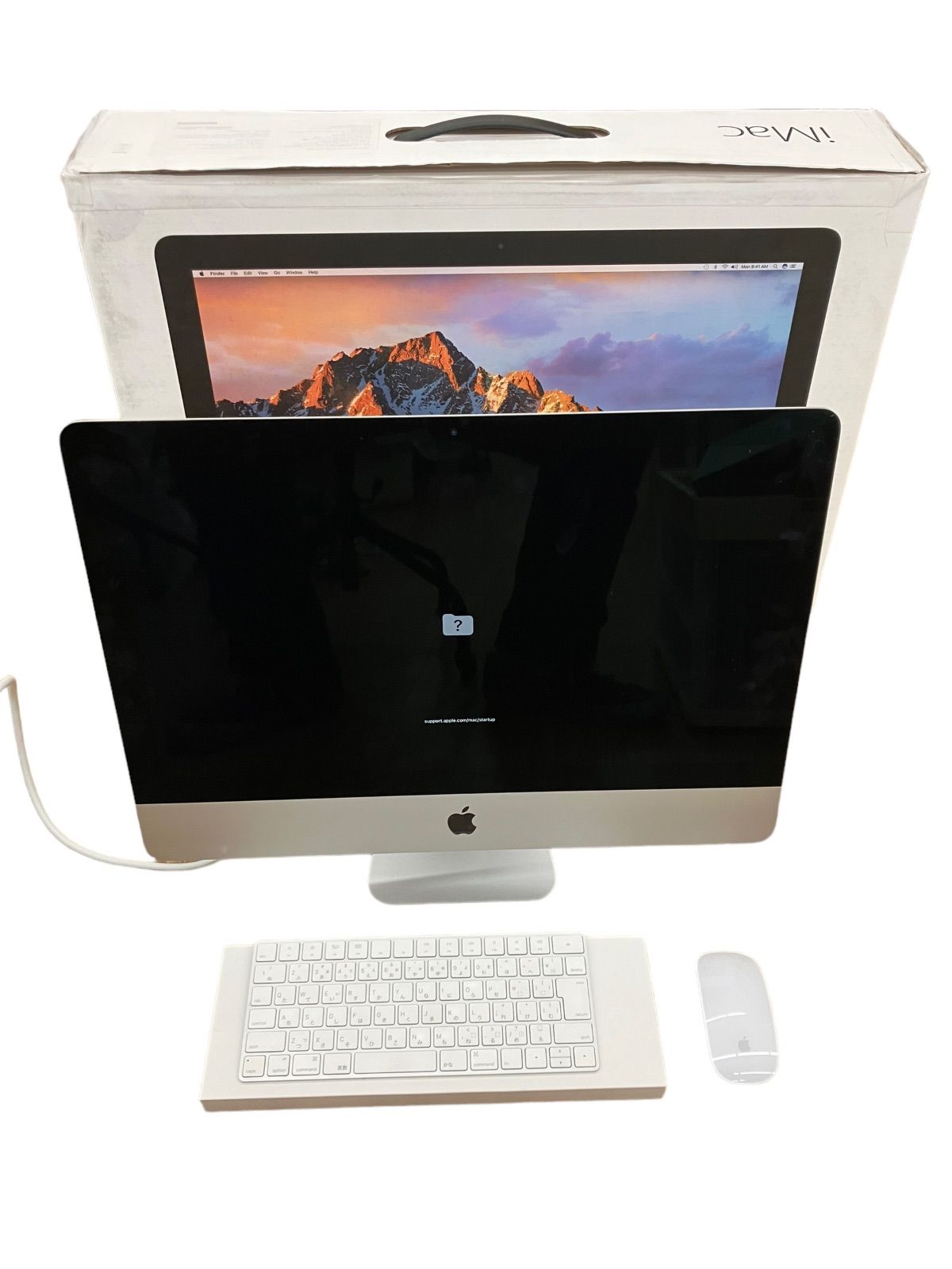 不動品・Apple Imac 21.5インチ　A1418　ｷｰﾎﾞｰﾄﾞ・ﾏｳｽ・ｾｯﾄ