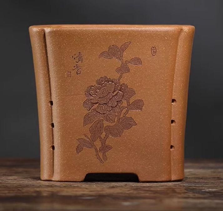 紫砂海棠鉢 中国宜興 盆栽鉢 植木鉢 小品盆栽鉢 大品盆栽鉢 紫砂海棠鉢 中国宜興 盆栽鉢 植木鉢 小品盆栽鉢 大品盆栽鉢