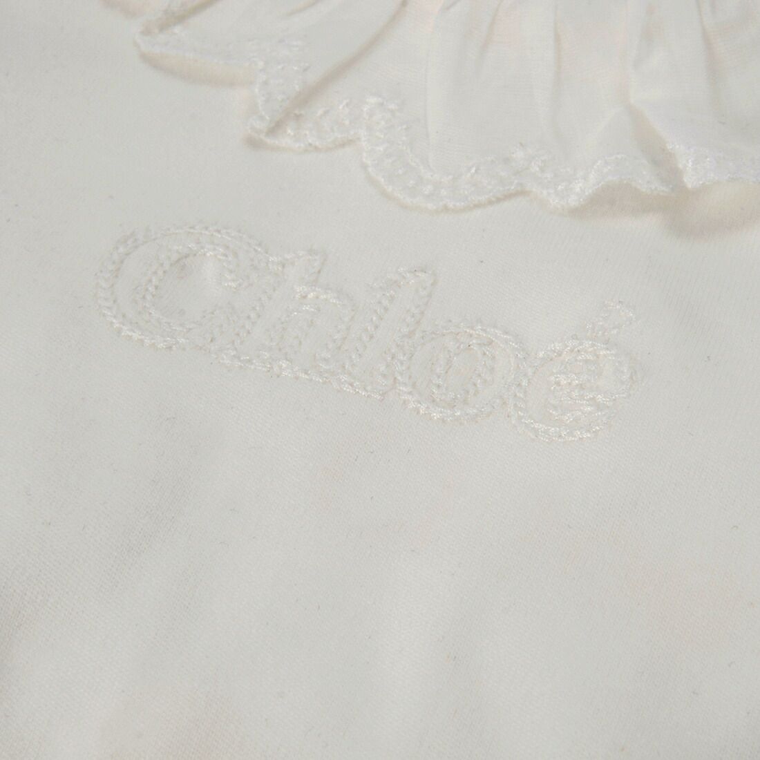 Chloe クロエ ベビーウェアセット ホワイト 20378 117 KIDS BABYGROW SET クロエ Chloe Chloe*ベビー服 (0-14 & ベストプレゼント