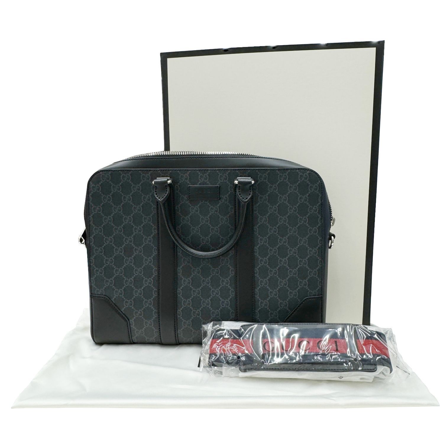 グッチ GUCCI GGスプリーム キャンバス ブリーフケース ビジネスバッグ