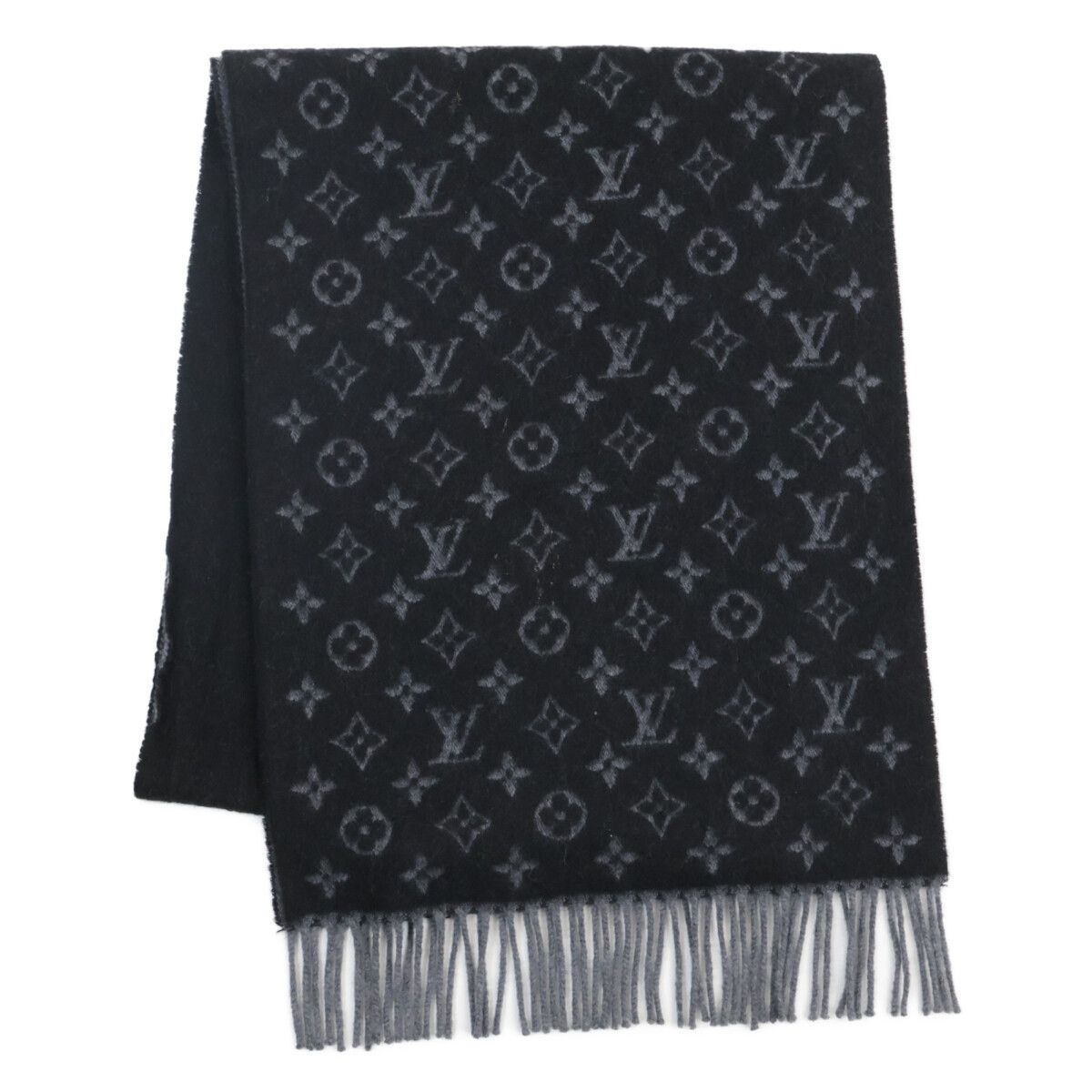 R2123 新同 エルメス クリック・クラック カシミヤ フリンジ マフラー