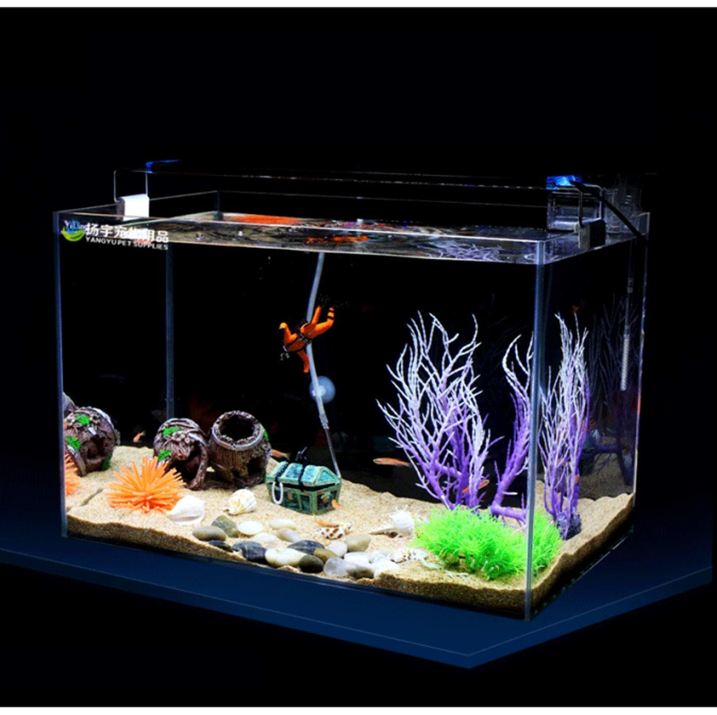 アクアリウム 関連グッズ 増設用 お部屋に小さな水族館 キューブボックスα アクア LED付き