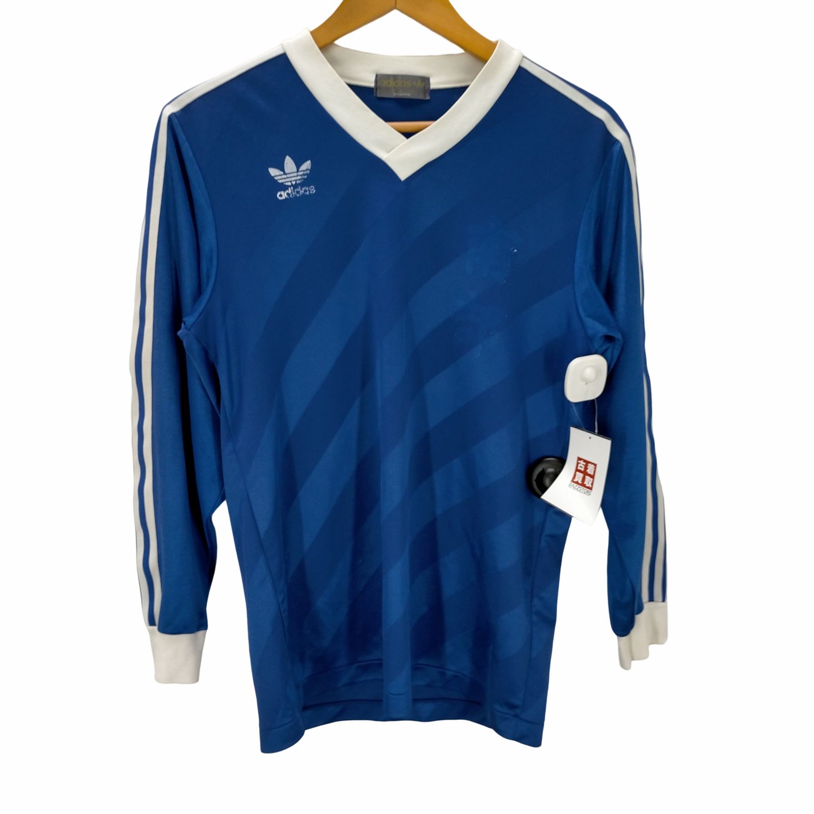アディダス adidas デサント製 トレフォイルロゴ サッカーシャツ 