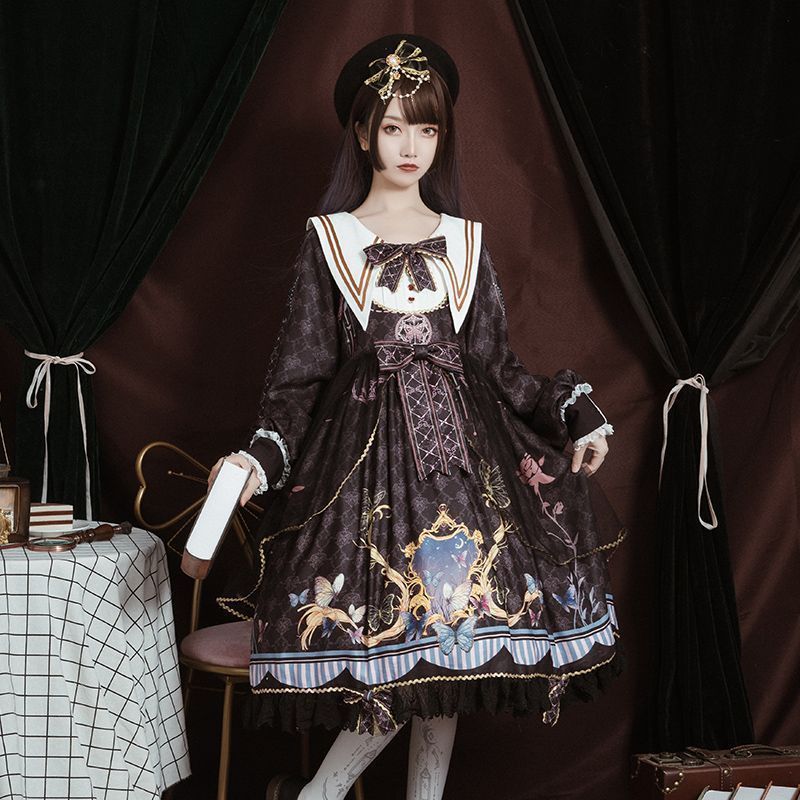 Angelic Pretty 鍵と王冠プリントドレス　Mサイズ Angelic Pretty 鍵と王冠プリントドレス Mサイズ Angelic Pretty