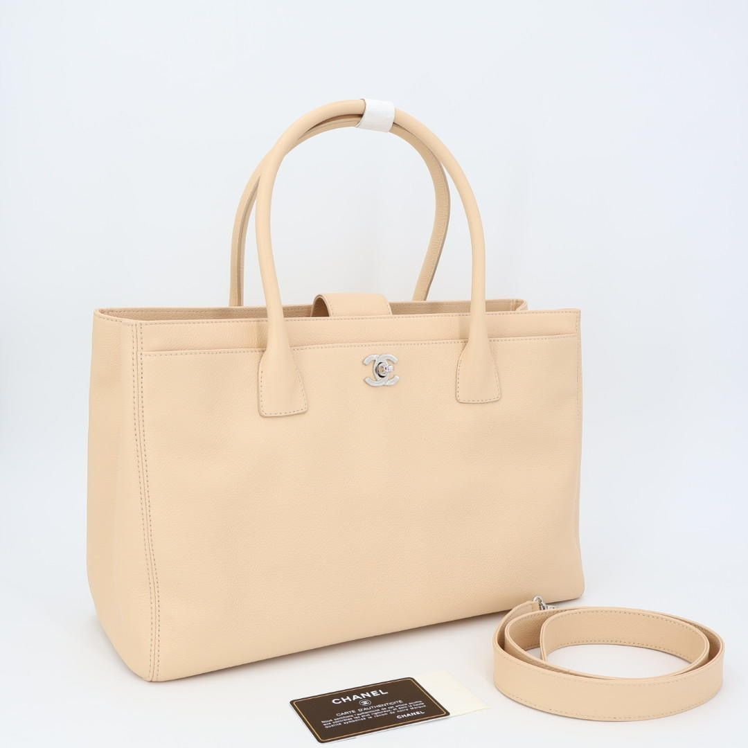 シャネル CHANEL エグゼクティブトート 2WAY ベージュ ゴールド金具 