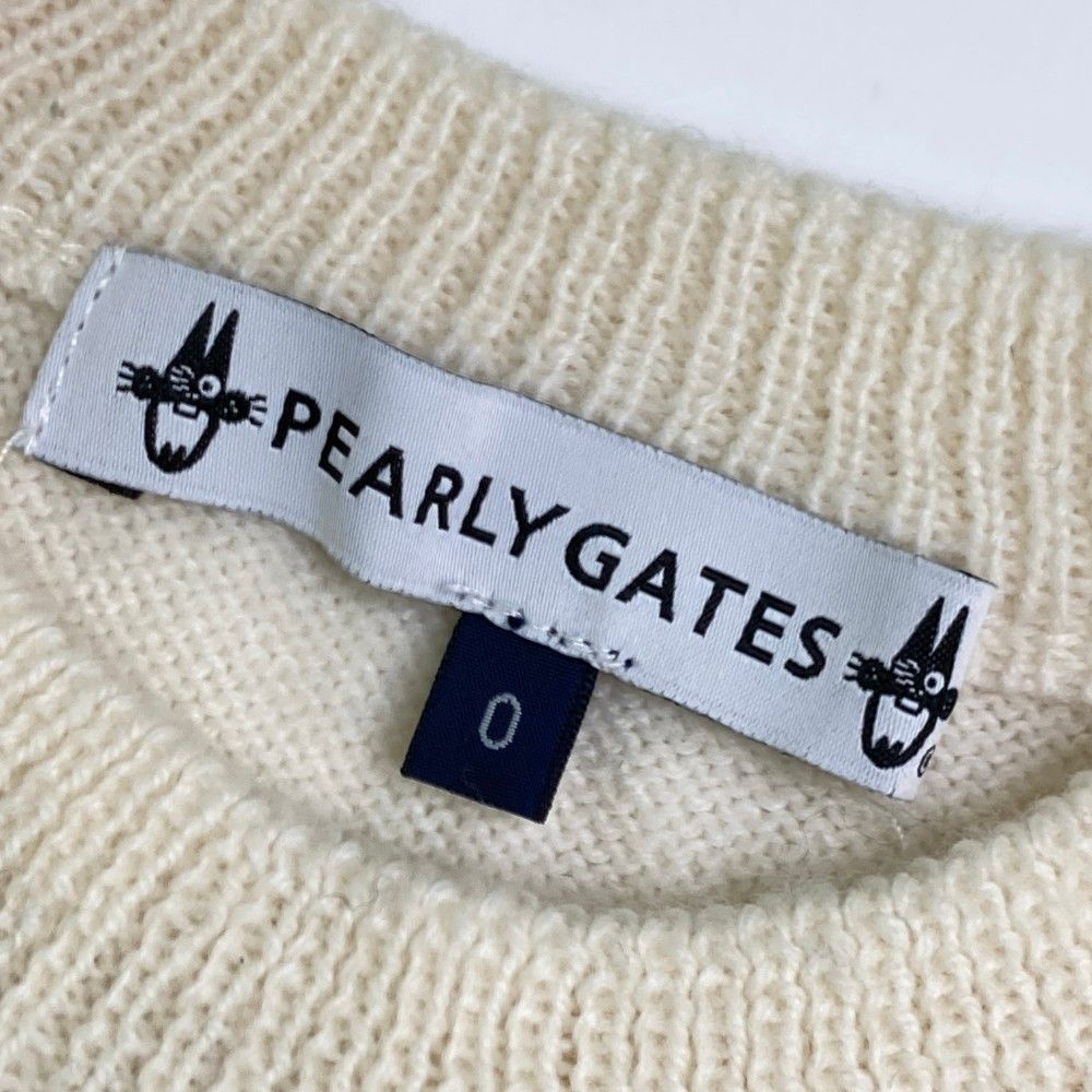 サイズ：0 PEARLY GATES パーリーゲイツ カシミヤ 長袖ニット