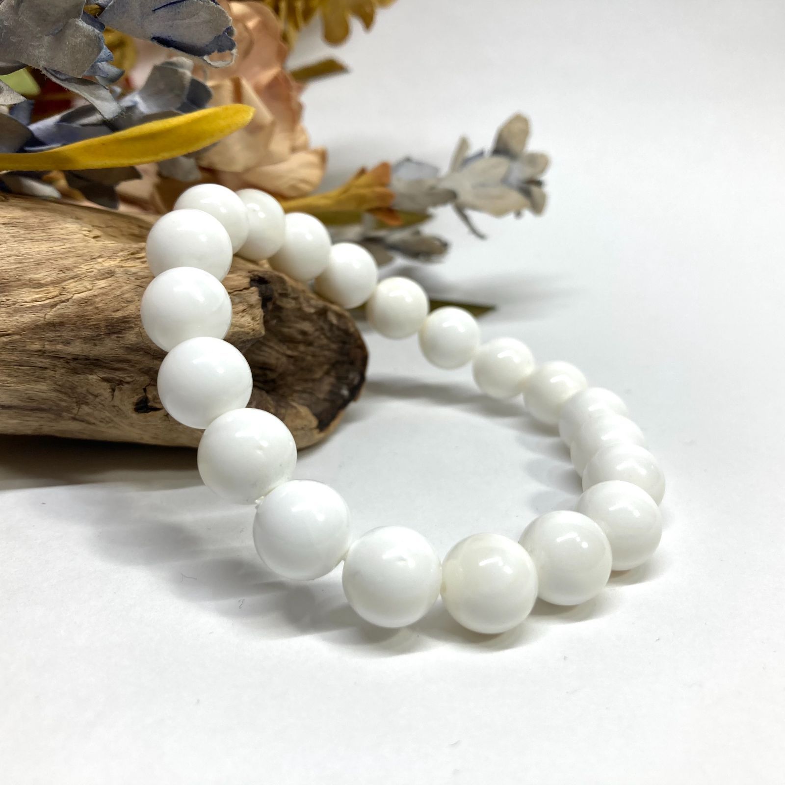 パワーストーン、おまけ画像一覧 オニキス10mm オニキス パワーストーン ブレスレット 10mm 天然石