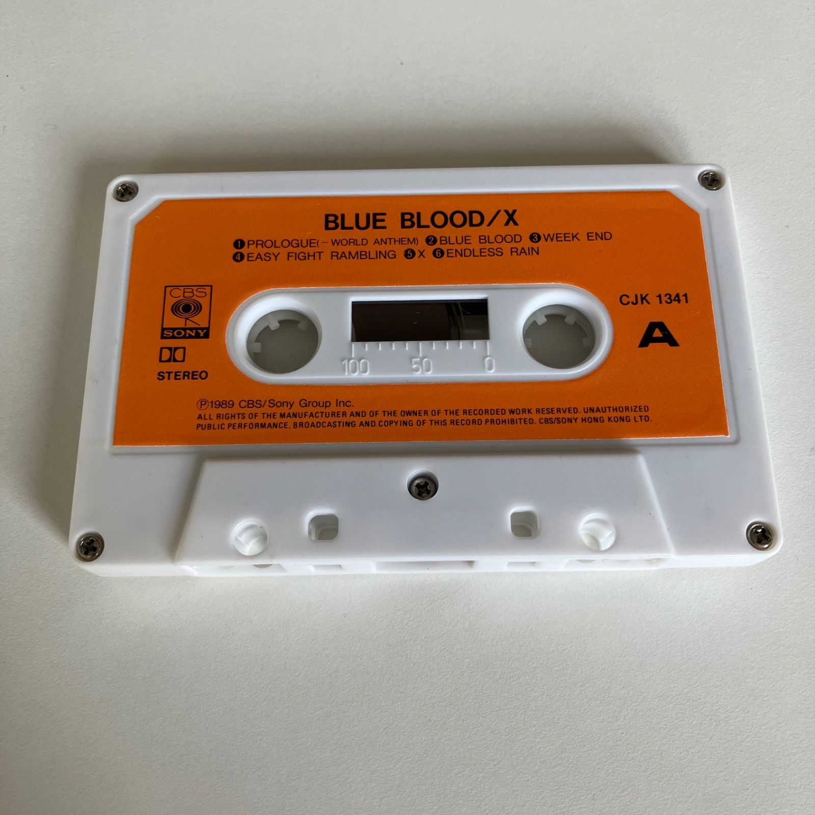 稀少品] カセットテープ X（エックス）ブルーブラッド Xカセット blue