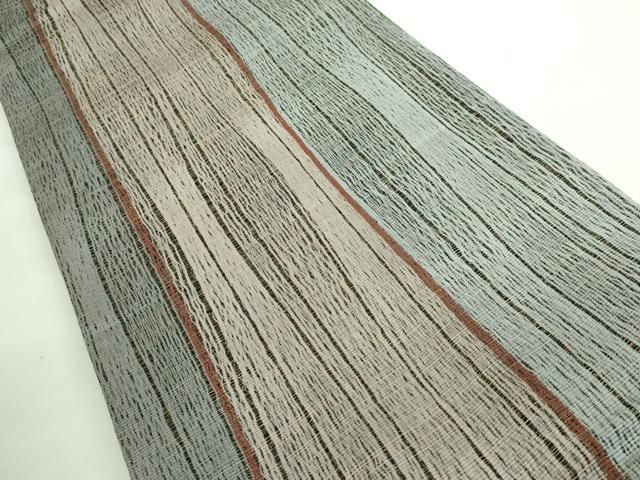 平和屋着物□極上 本場筑前博多織 草木染 手織工房 染匠：小森久 両面  