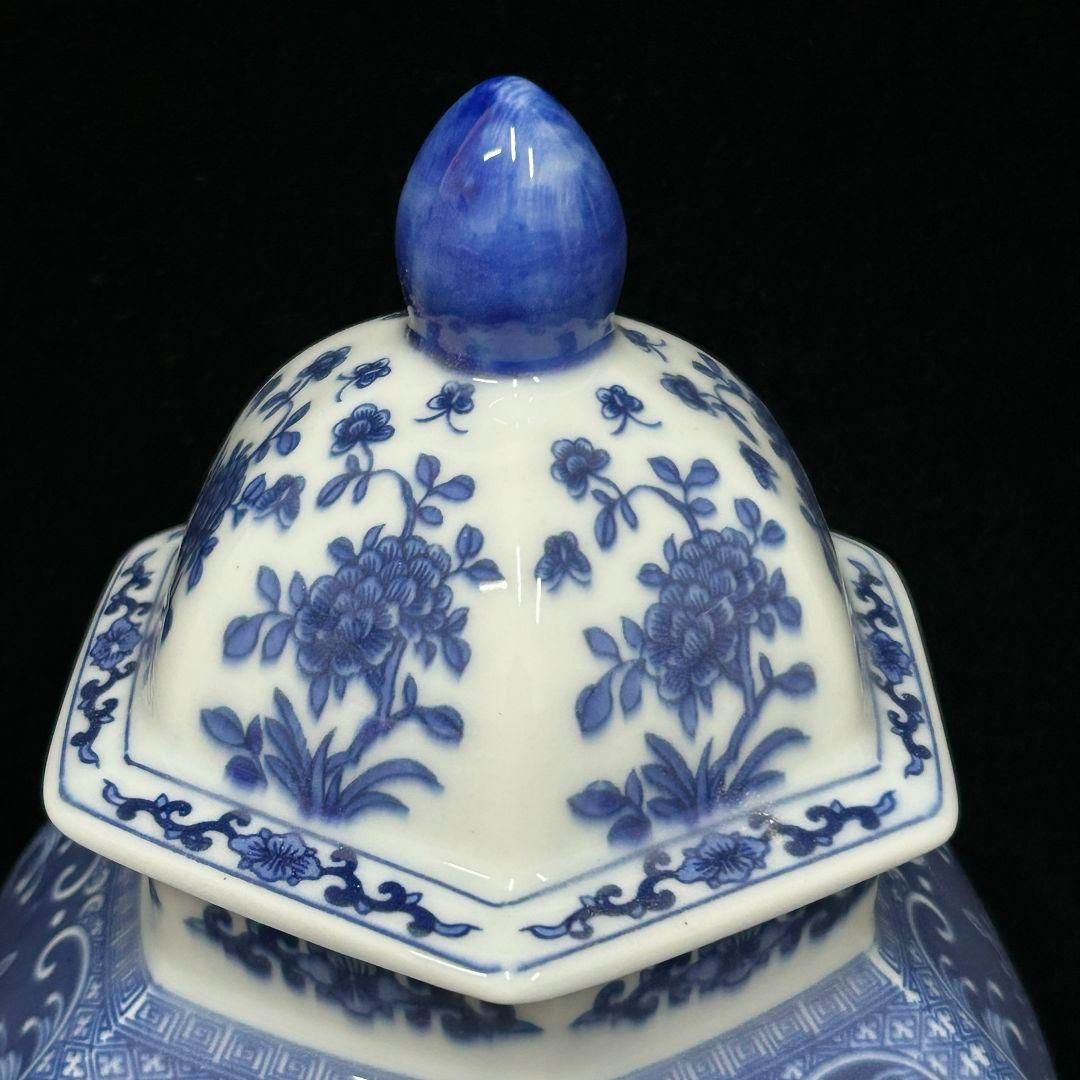 天青釉賞瓶  景徳鎮 陶磁器 装飾品 現代工芸品  美術品 置物 景徳鎮 陶磁器 青花喜字スイカ缶 茶缶茶道具 装飾品 現代工芸品