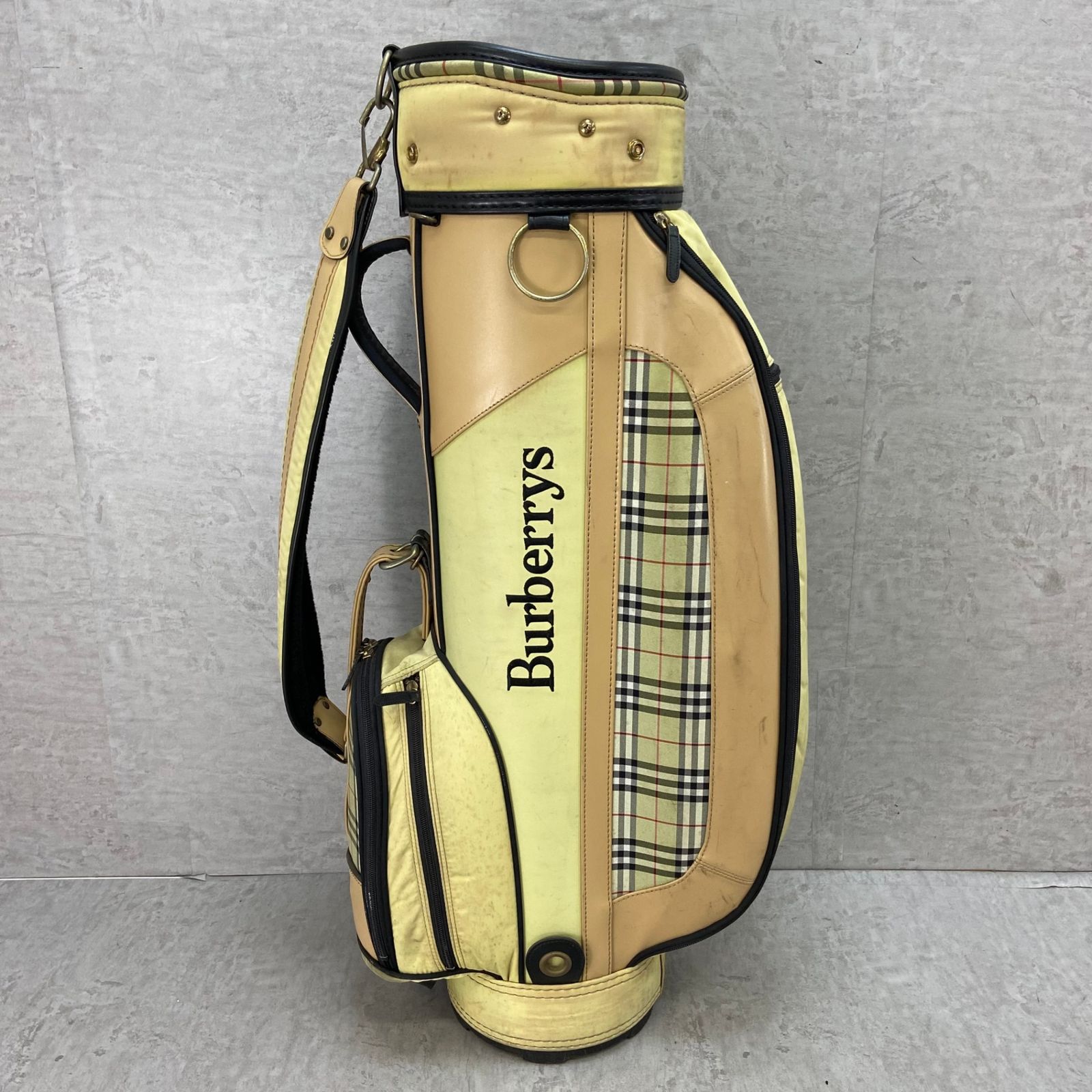 Burberrys バーバリー ゴルフ用 キャディバッグ カート式 約8.5