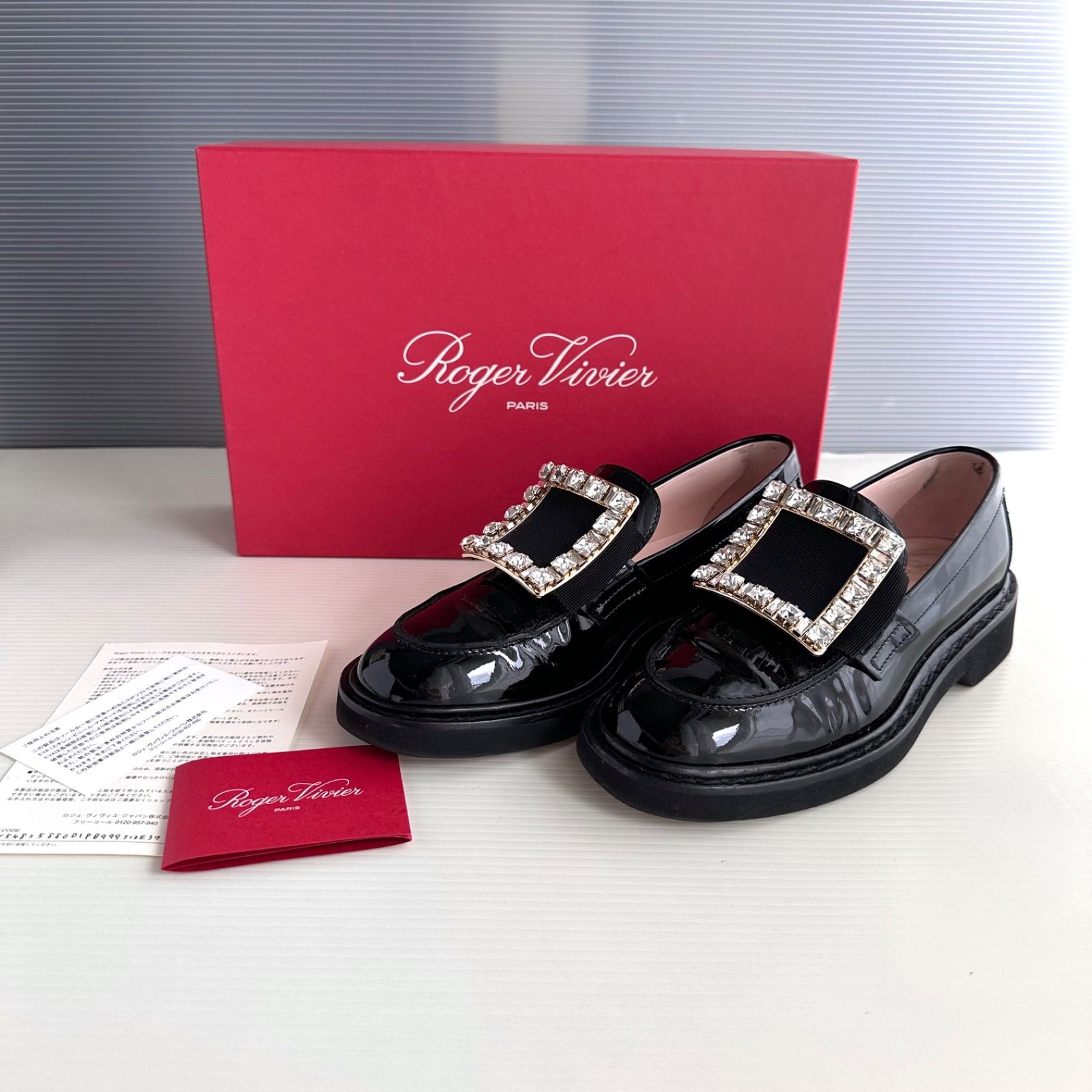 Roger Vivier ロジェヴィヴィエ ビジューバックル クリスタル 