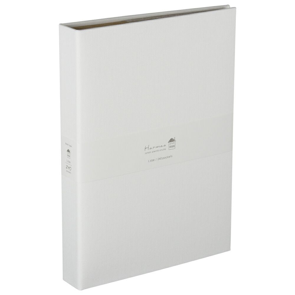 （まとめ買い）ナカバヤシ ハルマー 1PLポケットアルバム L判3段240枚 ホワイト A-HR3P-101-W 【3冊セット】