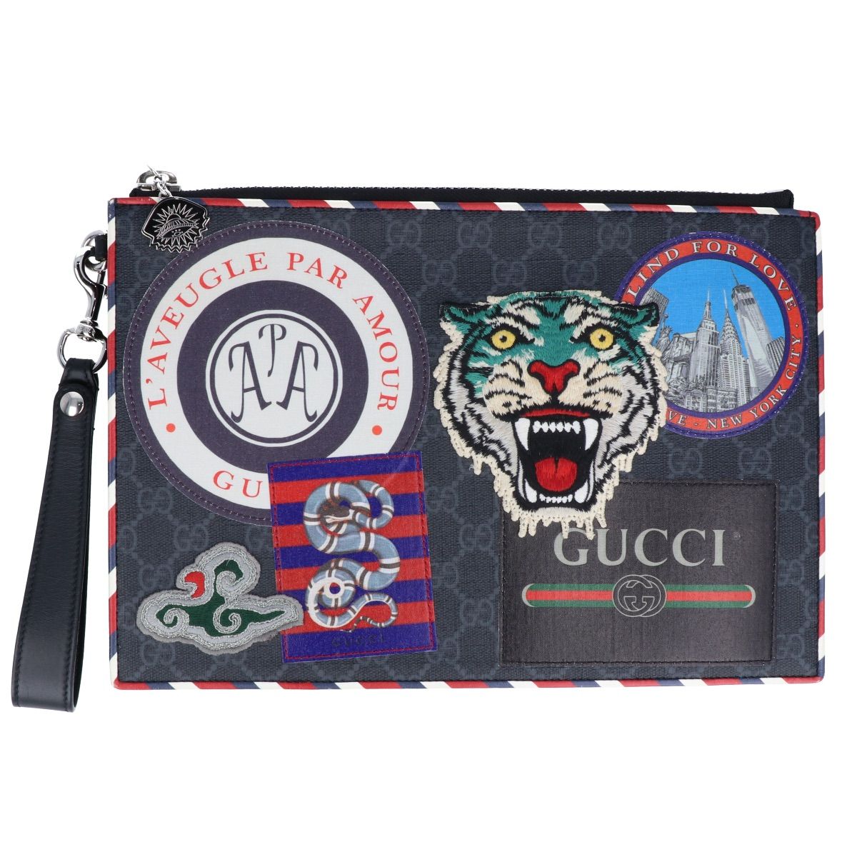 GUCCI 】グッチ ナイトクーリエ GGスプリーム クラッチバッグ