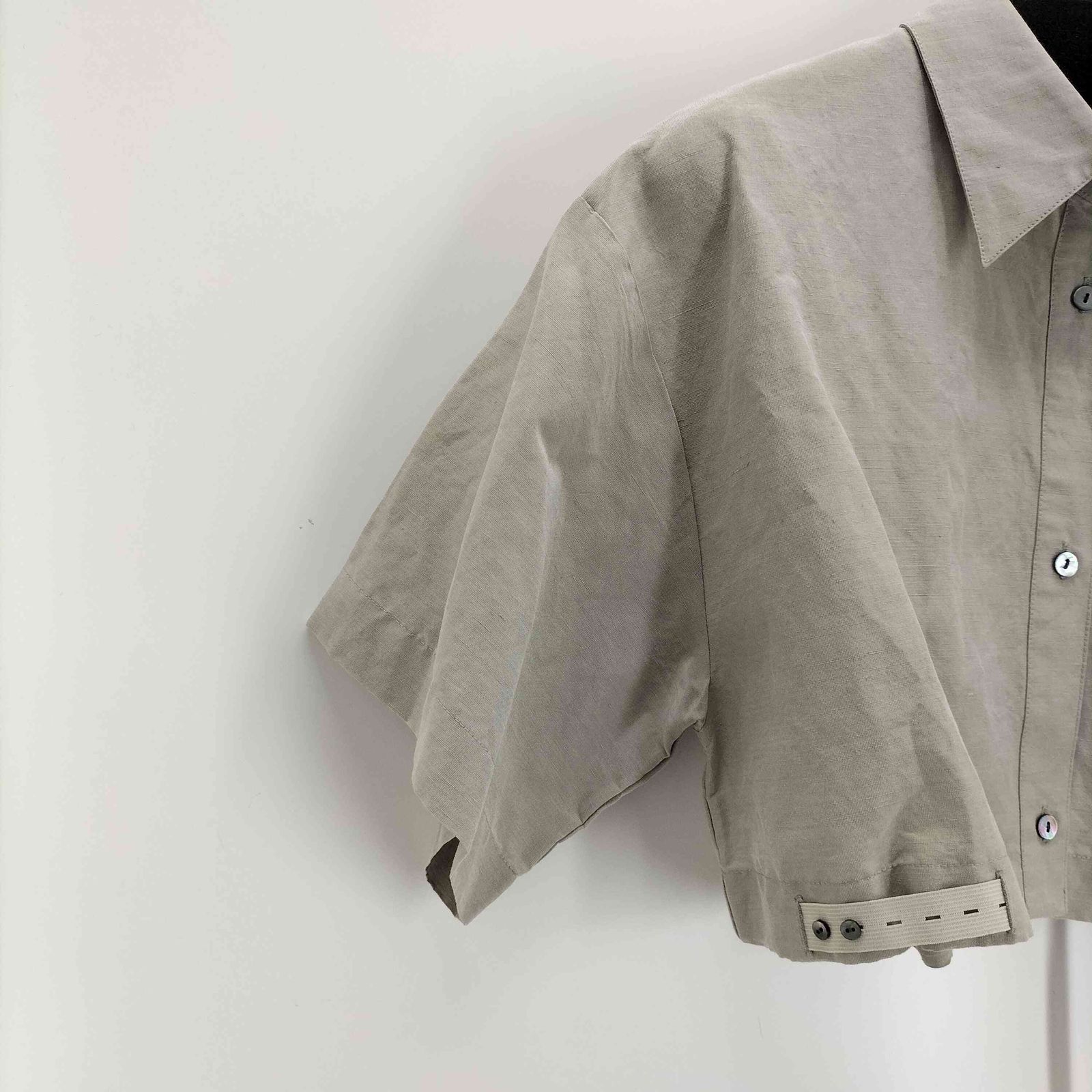 メゾンスペシャル MAISON SPECIAL 22SS アセテートリネンボレロシャツ 