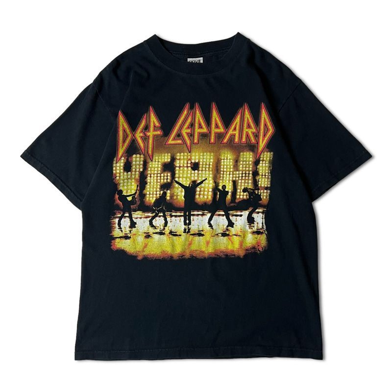 00s DEF LEPPARD 2006 ツアー プリント 半袖 Tシャツ M 黒 / 00年代 オールド デフレパード バンド ロック バンT -  メルカリ