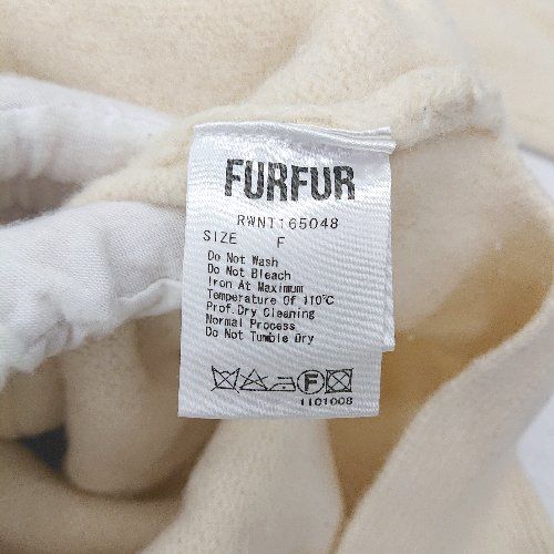 ◇ ⊇ FURFUR ファーファー ウール100% ミドルゲージ 長袖