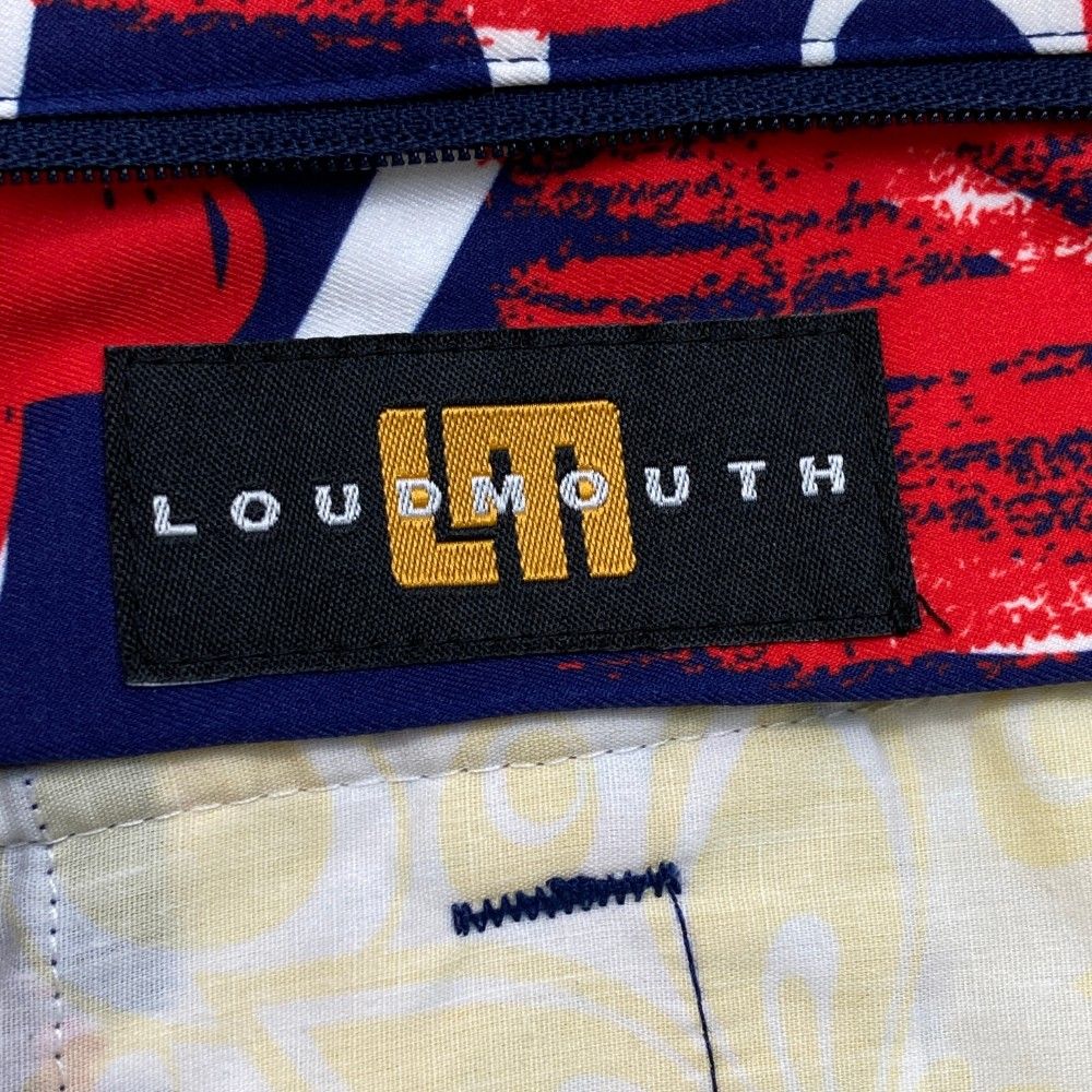 サイズ：L LOUD MOUTH ラウドマウス  ロングパンツ スクリブルハーツ ネイビー系 [240101449871] ゴルフウェア レディース ストスト LOUD MOUTH ラウドマウス ロングパンツ スクリブルハーツ