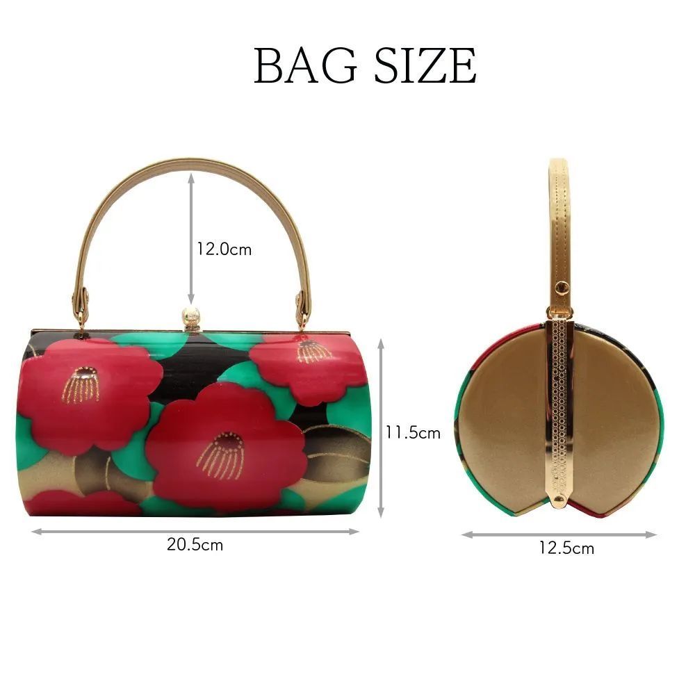 ぴーp　和バッグ、草履まとめ売り 草履バッグ 草履バック 草履バッグセット 椿 エナメル ポップ