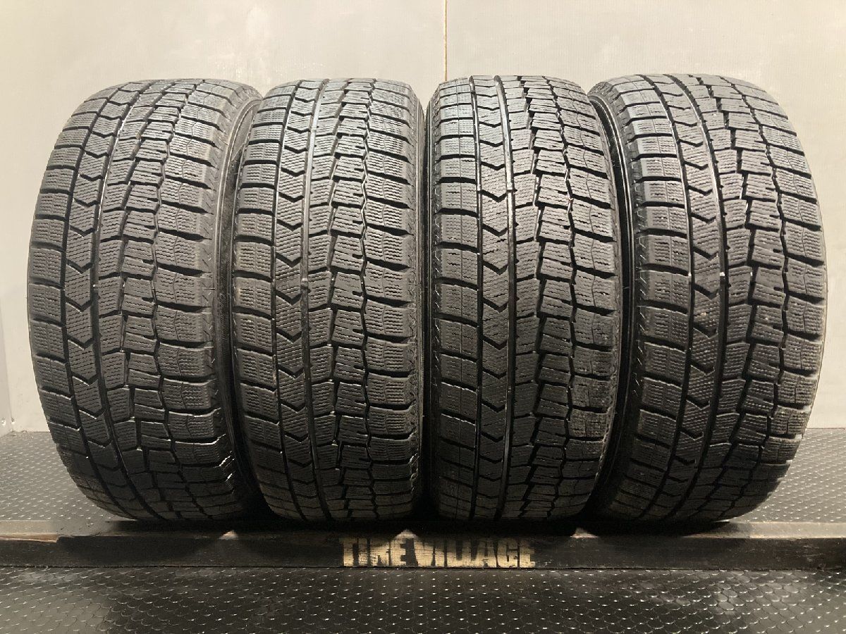 【走行短め】DUNLOP WINTER MAXX WM02 205/55R16 16インチ スタッドレス 4本 21年製 リーフ カローラ ブレイド オーリス等　(MTN509)