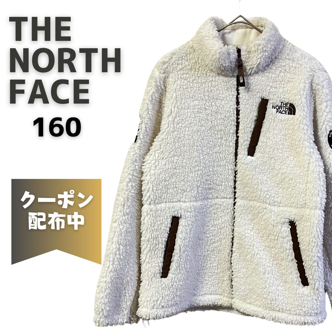 フォロワー クーポンあり THE NORTH FACE ノースフェイス リモフリース ボア ジャケット アイボリー 160cm