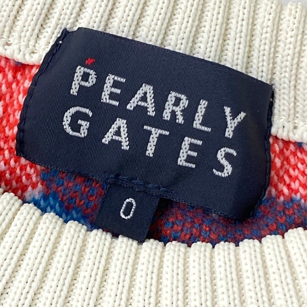サイズ：0 PEARLY GATES パーリーゲイツ  ウール混 ニットセーター 総柄 ブルー系 [240101424522] ゴルフウェア レディース ストスト 楽天市場】PEARLY GATES パーリーゲイツ ウール混 ニット