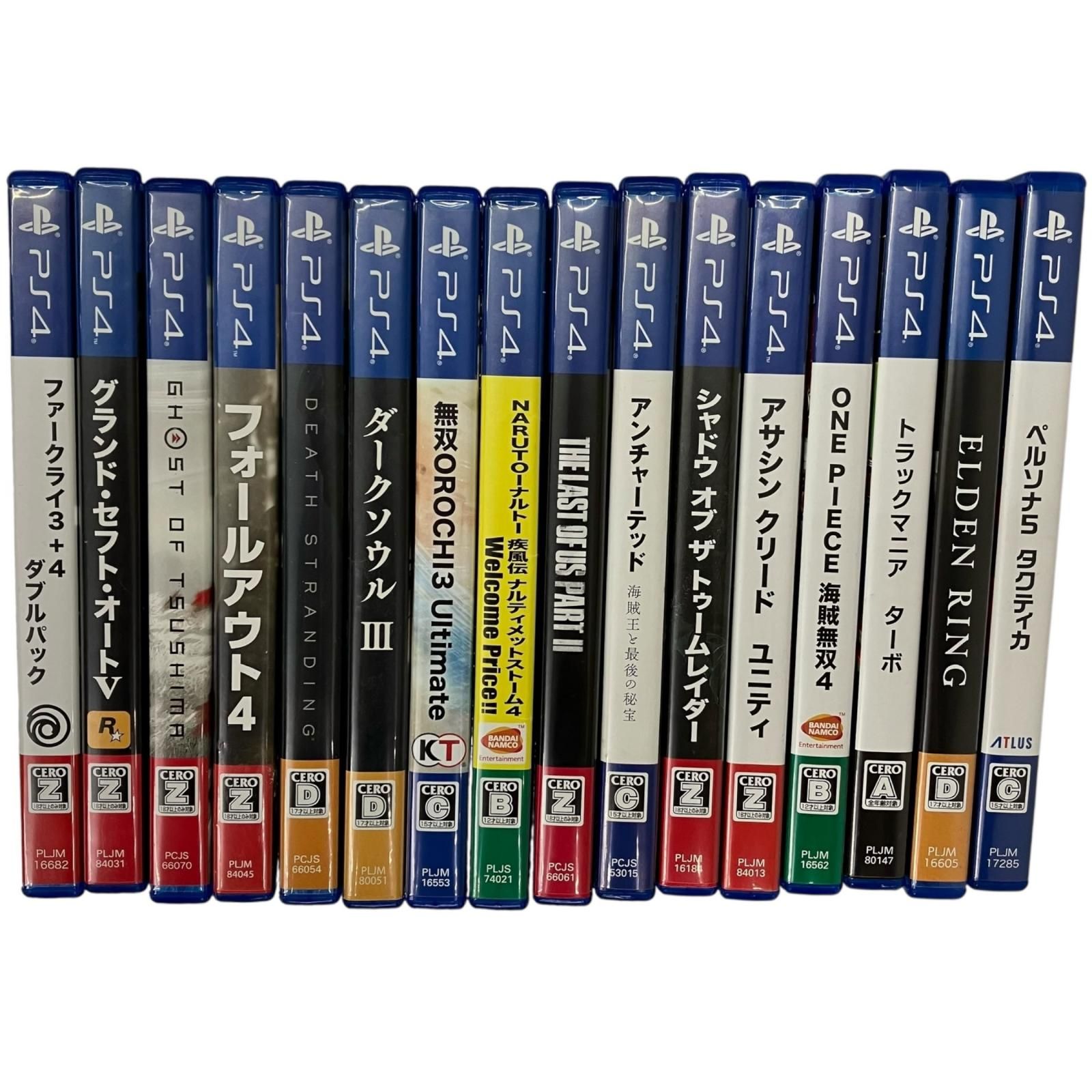 186000 現状品 PlayStation4 ソフト 16点まとめ売り [1000025328942]