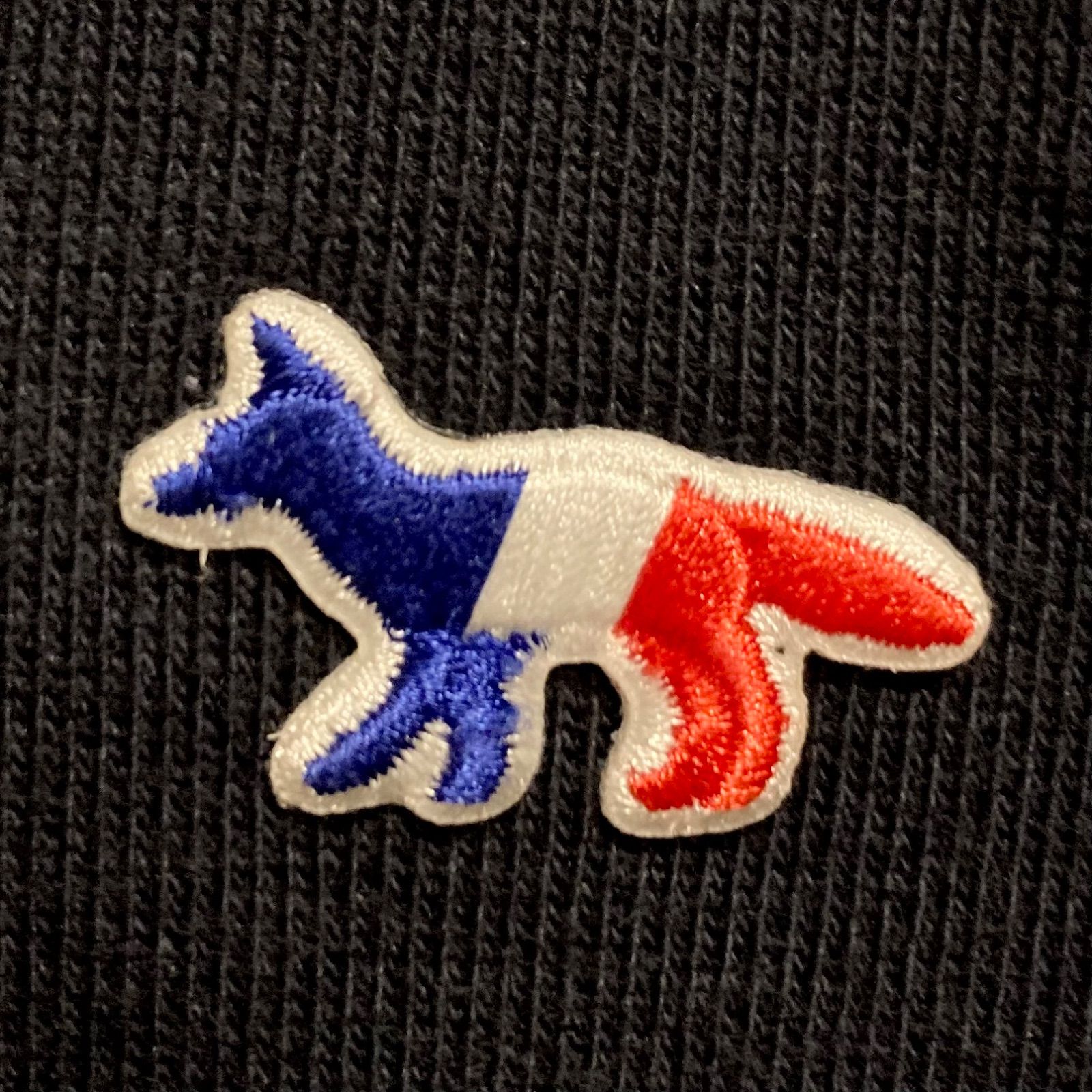 メゾンキツネ スウェット トレーナー ワンポイント トリコロール