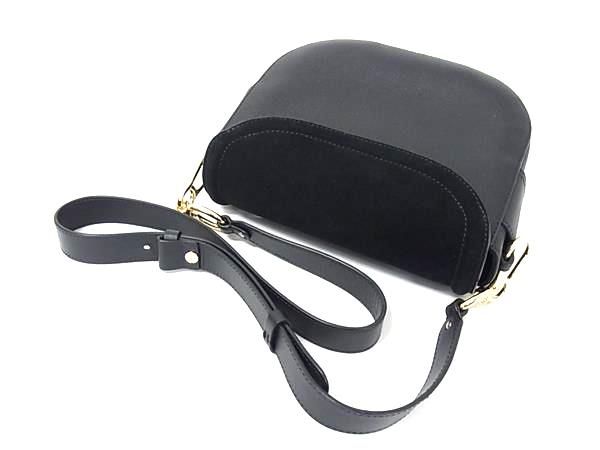 ■新品同様■ SeeByChloe シーバイクロエ マラ レザー×スエード クロスボディ ショルダーバッグ 斜め掛け 肩掛け ブラック系 FJ6930 □新品同様□ SeeByChloe シーバイクロエ マラ レザー×スエード クロス