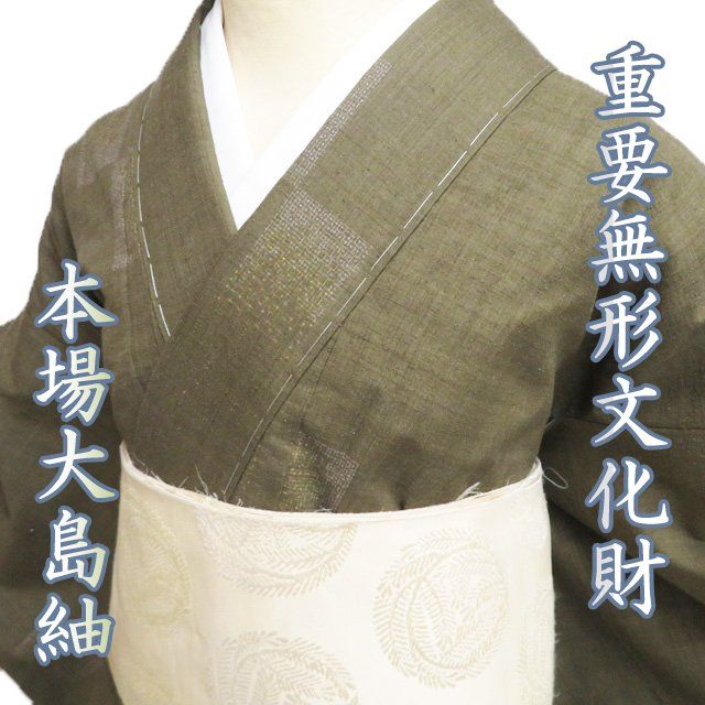 平和屋着物○本場大島紬 龍郷絣 秋名バラ 正絹 逸品 AABB0450ck 2025年