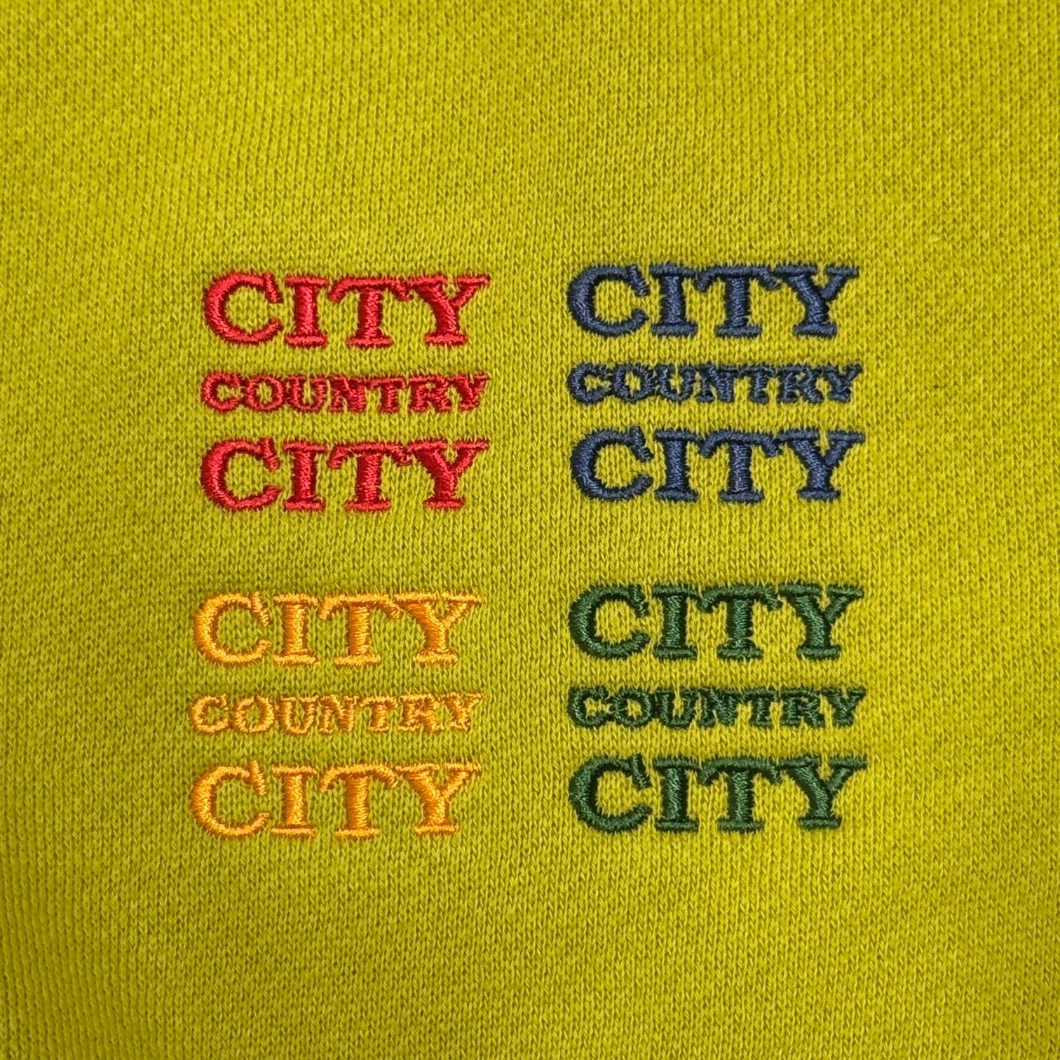 参考上代19800円 未使用品 CITY COUNTRY CITY 24AW EMBROIDERED