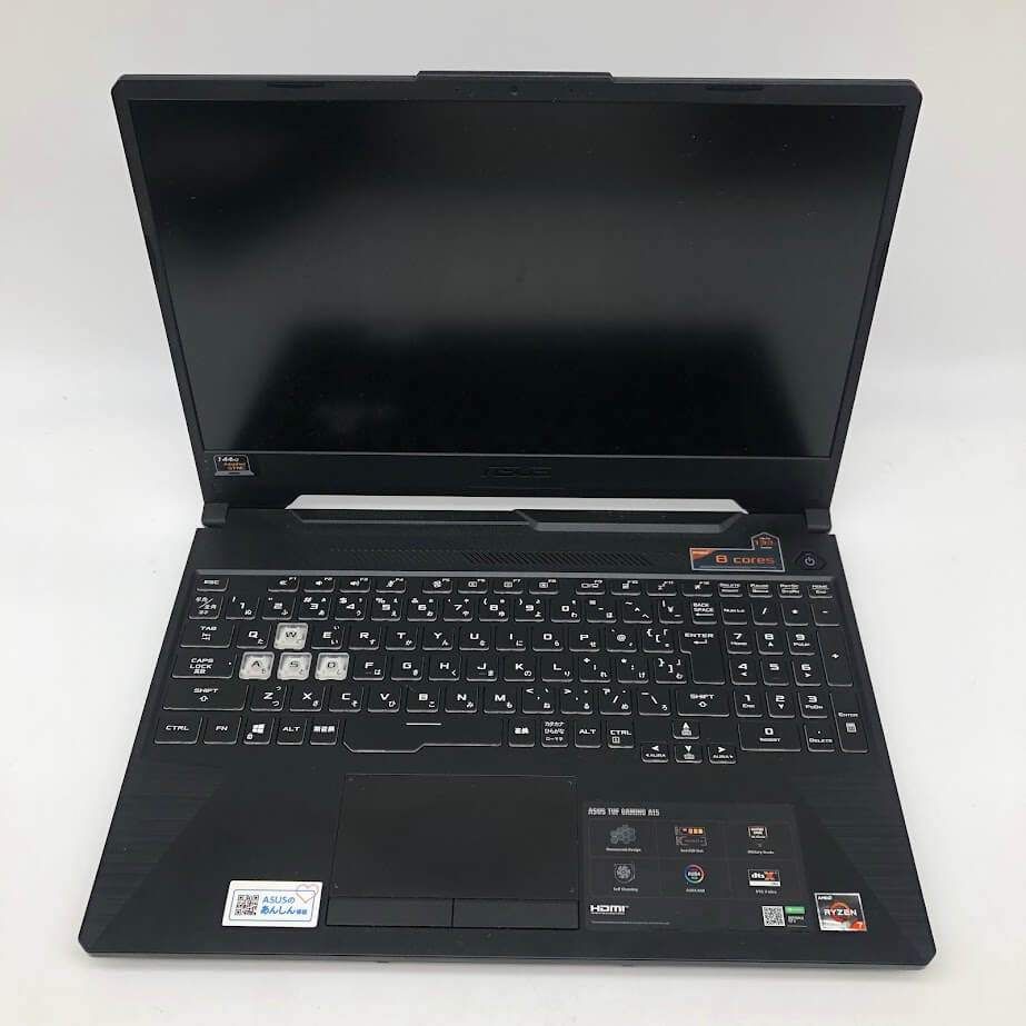 ss7640　 ASUS ゲーミングノートPC FA506IU-R7G1660T TUF Gaming 元箱付 取扱説明書付 初期化済 エイスース ノートパソコン Ryzen7 4800H 15.6型 ゲーミングパソコン 中古 ss7640 ASUS ゲーミングノートPC FA506IU-R7G1660T TUF Gaming 元箱付