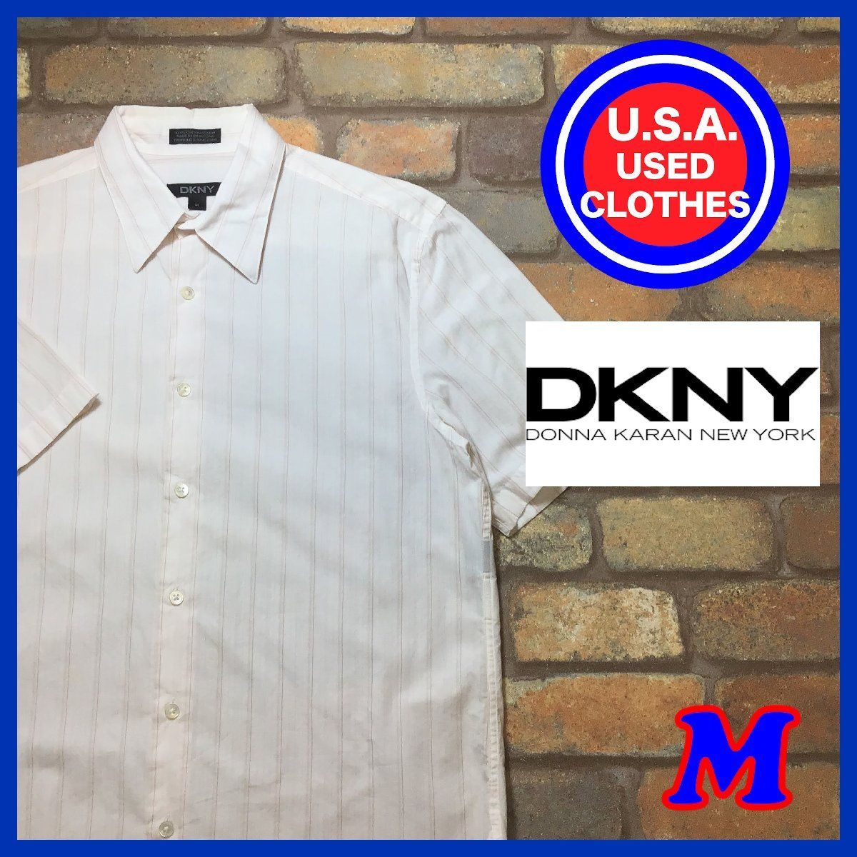 ☆美品☆ME11-310☆アメリカ買付商品☆【DKNY ダナ・キャラン】半袖