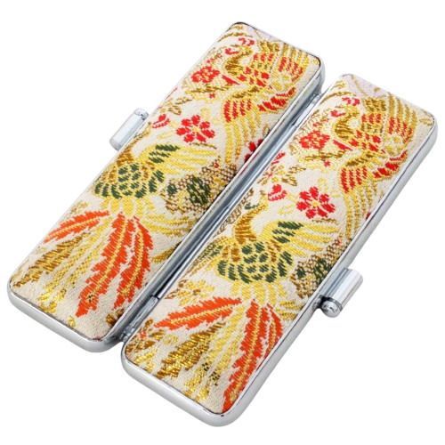 ◇銀行印 認印 印鑑ケース 12mm おしゃれ 開運 皇紀 鳳凰 金鈴 ケース