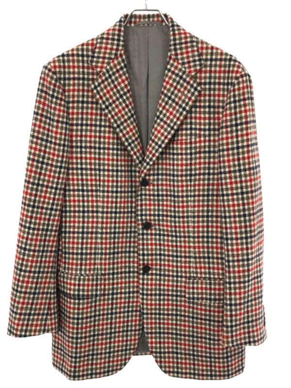 Sartorio サルトリオ モヘヤ混ウールテーラードジャケット レッド