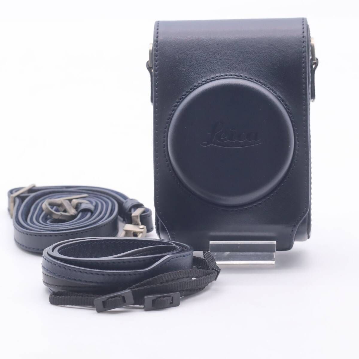Leica C-LUX用レザーケース ブルー 18846 ストラップ付
