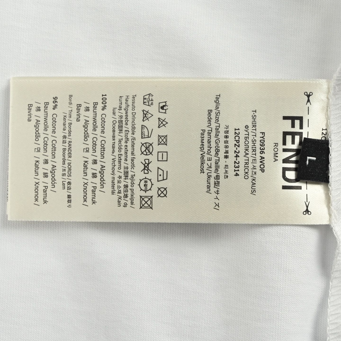 今日特価】Fendi / フェンディ 25ss サンゴ花ポケット T シャツ